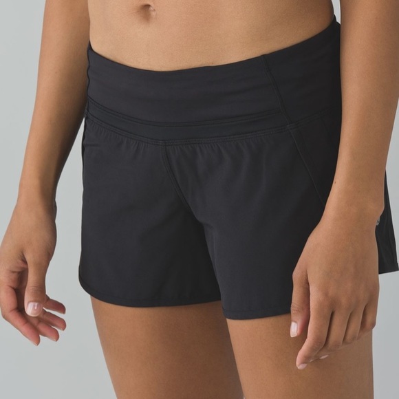 Lululemon Run Times Short *4-way Stretch Black size 4